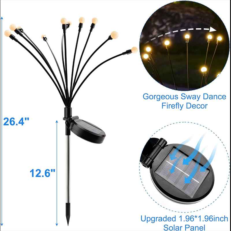 Waterproof Solar Firefly Lights: Brighten Your Garden