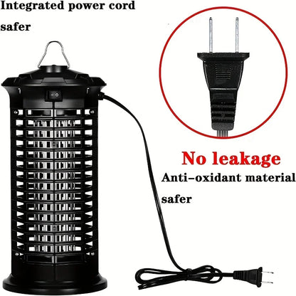 High-performance Outdoor Mosquito Destroyer - Alluring UV LED Trap with Electric Shock, Safe Household Pest Solution for
